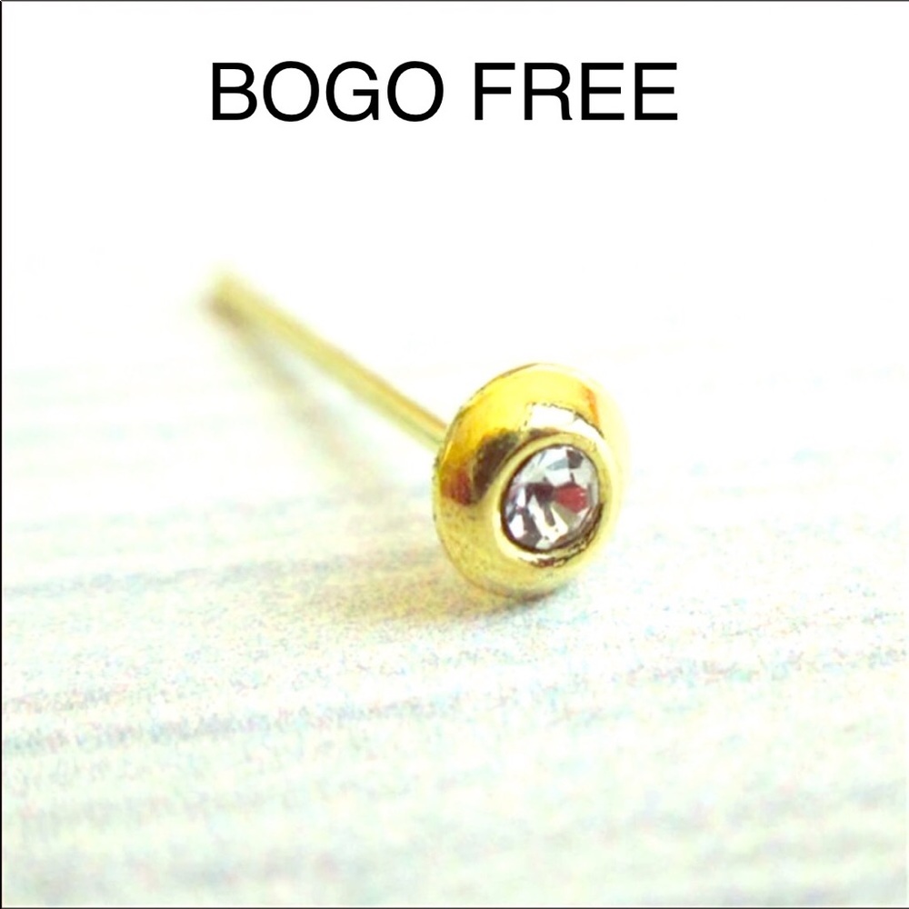 Silver body piercing, 2pc